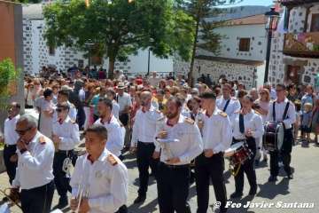 Telde rinde pleitesía a San Miguel en Valsequillo (Foto Francisco Javier Santana y TA)